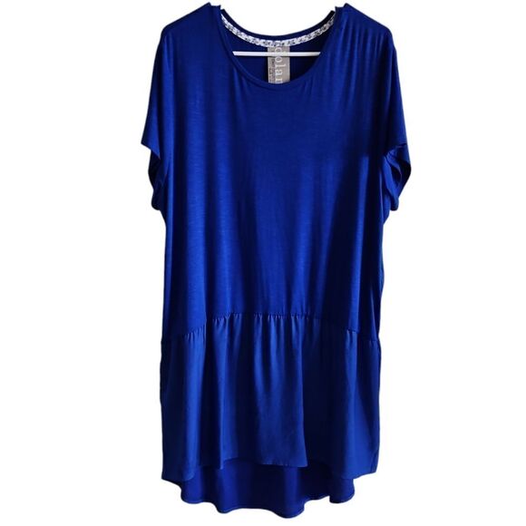Anthropologie Dolan Left Coast Royal Blue Tunic Size XL - Picture 2 of 5